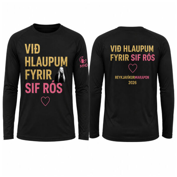 Við hlaupum fyrir Sif Rós - Hlaupabolur langerma